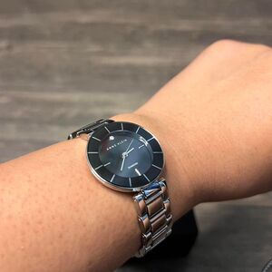 Anne Klein silver bracelet watch.